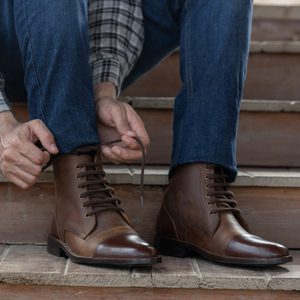 High Quality Stylish Formal Dress Men's Genuine Leather <b>Boots</b> Custom Logo Wholesale Studded Rubber Sole <b>Boots</b> For Men OEM 2026 - Product Image 2