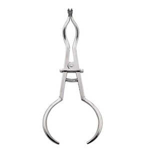 Pince à caoutchouc dentaire manuelle en acier inoxydable pour stérilisation à haute température, outils endodontiques professionnels par Hermann Meditech - Product Image 4