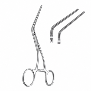 เครื่องมือผ่าตัดหลอดเลือดหัวใจและหลอดเลือดดำ DeBAKEY Clamp Curved Shanks Curved Jaw ขนาด 4.5 ซม. รวมความยาว 5 นิ้ว (12.7 ซม.) ยี่ห้อ ZETOMEDPRO - Product Image 6