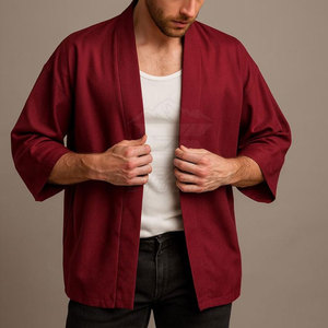 Veste Kimono Japonaise d'Hiver pour Hommes de Haute Qualité, Tissu Doux et Respirant, Coutures Renforcées sur le Devant, Légère, Service OEM - Product Image 3