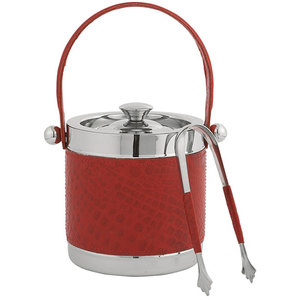 Seau à glace isotherme en cuivre plaqué, refroidisseur à vin en métal de luxe à fossettes, seau à champagne portable avec couvercle pour accessoires de bar à domicile - Product Image 6