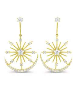 Orecchino penzolante in oro 14K placcato o argento Sterling | Macacy's - Product Image 1