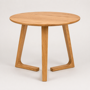 Light <b>Oak</b> Coffee <b>Table</b> Sculptural Legs Natural Wood Grain Finish Modern Living Room Home Decor Furniture Designs Navyani Arts - Product Image 6