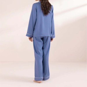 Conjunto de Pijamas de Alta Calidad para Mujer, Tallas Grandes, Transpirables, Ecológicos, Térmicos, Bordados, Lavados, sin Costuras hasta la Rodilla - Product Image 2