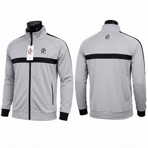 Chaqueta Deportiva Casual para Hombre, Tejido de Poliéster Suave, Construcción Ligera, Cierre de Cremallera Completa, Cuello Alto, Ajuste Cómodo para Uso Diario - Product Image 6