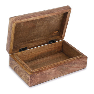 Caja de madera quemada de lujo Caja de recuerdo con patrón de flor circular de estrella de madera de mango macizo para uso multiusos disponible en venta de fábrica - Product Image 6