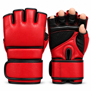 Gants de MMA professionnels légers et durables à doigts ouverts pour l'entraînement au grappling, équipement de sport personnalisé avec logo OEM - Product Image 3