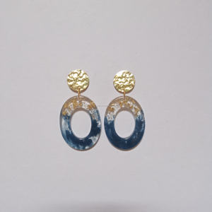 Modern <b>Fashion</b> Resin <b>Hoop</b> <b>Earrings</b> for Women Classic and Elegant Stylish Jewelry with Customized Size - Product Image 2