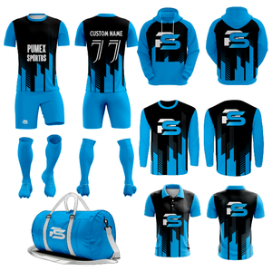 เสื้อฟุตบอลแบบแห้งเร็ว ระบายอากาศได้ดี ผลิตจากโพลีเอสเตอร์ 100% แขนสั้น น้ำหนักเบา พิมพ์โลโก้ตามสั่ง สำหรับทุกเพศทุกวัย - Product Image 1