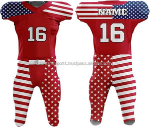 Maillot de football américain respirant, antibactérien, à séchage rapide, facile à porter, pour l'été, uniforme d'équipe, impression numérique, grande taille, OEM - Product Image 2