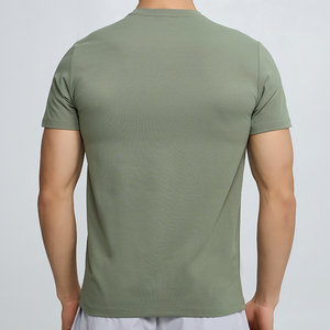 Nouveau T-shirt pour homme, best-seller, couleur unie, faible MOQ, respirant, manches courtes, coupe ample, décontracté, 100% polyester, dernier design - Product Image 3