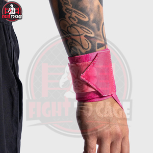 Premium Pink Heavy-Duty Adjustable Support Good Supplier Make Your Own New Trendy Fully Customized Made Boxing Wrist <b>Wraps</b> - Product Image 6