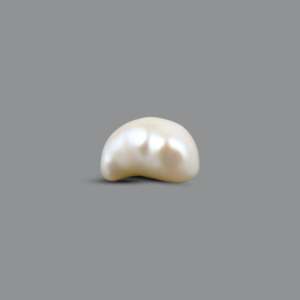 Perle Keshi naturelle non montée 8,1 carats, qualité AA, blanche, forme pièce de monnaie, pour bijoux fins - Product Image 2