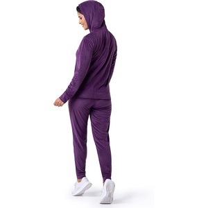 Women Solid Color Hooded <b>Tracksuit</b> Set Full Sleeve Zipper Pants Casual Autumn Wear Streetwear Lightweight Breathable Regular Fit - Product Image 5