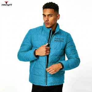 Wholesale Price New Arrival <b>Light</b> Weight Oversized Bubble Winter Waterproof Custom Canvas Stand Collar <b>Men</b> Puffer <b>Jacket</b> - Product Image 3