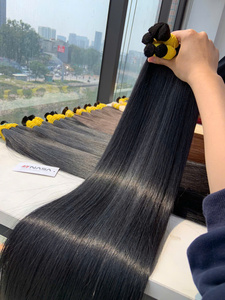 Prix de gros Extensions de cheveux en vrac 100% cheveux vietnamiens 100 grammes Couleurs claires Super Double dessiné 75 cm Naturel Droit - Product Image 5