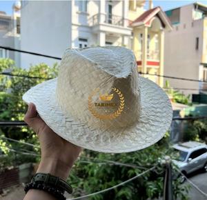 Chapeaux de paille en jonc de mer tissés à la main durables Chapeau de plage et de soleil avec logo personnalisé TAKIMEX Export - Product Image 2