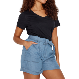 Women's denim shorts Light Blue Denim Breathable Quick Dry <b>Jeans</b> Shorts Casual Summer Wear Stylish Comfortable Custom - Product Image 3