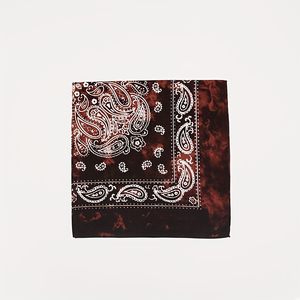 Bandana en soie personnalisée à prix abordable, de haute qualité, avec logo imprimé, écharpe ethnique unisexe pour événements en plein air - Product Image 4