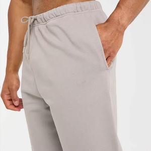 Pantalon homme délavé de haute qualité, coupe oversize, couleur gris brume, séchage rapide, respirant, style baggy, pour homme - Product Image 2