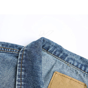 Gilet en jean d'hiver pour homme, respirant, style décontracté avec boutons sur le devant et tissu doux 100 % coton, service OEM - Product Image 3