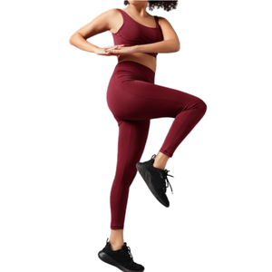 Women's Activewear <b>Set</b> High Waist <b>Leggings</b> Sports Bra <b>Seamless</b> Gym Outfit Yoga Fitness Custom Logo Workout Clothing Quick Dry - Product Image 1