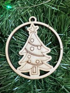 Minimalist Wooden Hanging <b>Tree</b> <b>Ornament</b> For Home Decor Simple Natural Wood Hanging Craft Design - Product Image 4