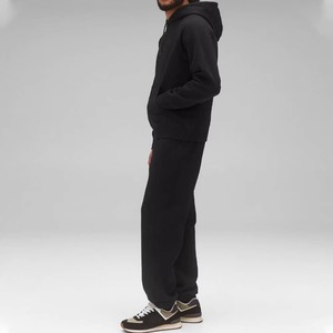 Ensemble sweat à capuche et pantalon de survêtement noir pour homme, coupe ample, décontracté, pour le sport et l'automne, avec cordon de serrage à la taille et poches latérales - Product Image 5