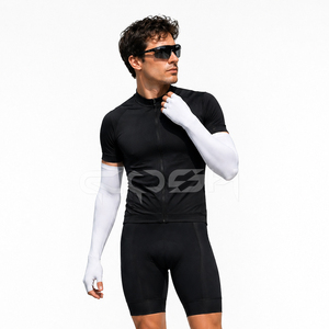Unisex Long Fingerless Gloves With UV Protection Breathable Compression Arm Sleeves For Cycling And Outdoor Use - Product Image 3
