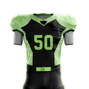 Uniforme de football américain sur mesure pour adultes, réversible, imprimé par sublimation, vêtements de sport en mesh, ensemble pantalon et manches courtes - Product Image 6