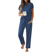 Ensemble Athleisure Deux Pièces Femme Décontracté : Haut à Manches Courtes et Pantalon Large en Coton avec Cordon de Serrage Longueur Genou
