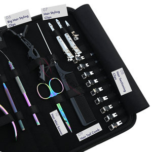 Micro <b>Ring</b> and Installation Hair Extension Tool Bundle with Flat Crimper Bead Remover Tool Hook Loop Tool Sectioning <b>Clips</b> Set - Product Image 4