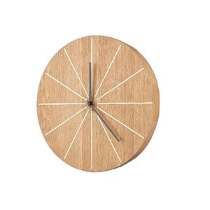 Reloj de Pared de Madera, Diseño Moderno de Estrella, Reloj Minimalista para el Hogar u Oficina, Decoración Elegante, Silencioso, Simple, de Madera Natural - Product Image 1