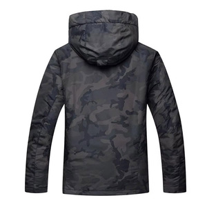 Chaqueta Impermeable Unisex para Esquí y Snowboard, Negra, Gris, Azul, Multicolor, con Estampado de Camuflaje, con Capucha, Acolchada, con Cierre - Product Image 6