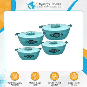 Exclusive Hot Sale on Highly Durable & Lightweight Quality Microwavable Casserole Cookware <b>Set</b> (4 Pcs) with Covers from India - Product Image 2