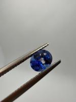 Saphir bleu royal naturel AAA, taille ovale, 1,25 ct, 6,5x5,5x4 mm, traité thermiquement, effet de jeu de couleurs/feu, Ceylan, pierre libre pour la fabrication de bijoux