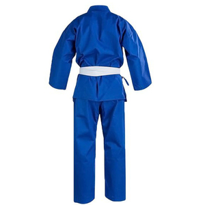 Uniforme de Judo Azul 100% Algodón, Corte Regular, Unisex para Adultos, Ropa de Artes Marciales Transpirable, Teñido Liso, de una Pieza, 400g, Duradero, Deportivo - Product Image 2