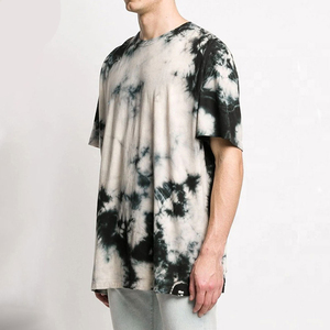 Camiseta de Manga Corta para Hombre con Estampado Tie Dye, 100% Algodón, Cuello Redondo, Corte Regular, Diseño Casual con Patrón Rosa - Product Image 4