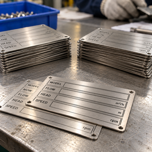 Placas de Identificación de Acero Inoxidable, Grabadas a Medida, para Equipos, Fabricante OEM - Product Image 5