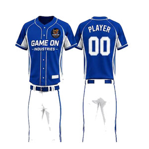 New Sports Wear Custom Baseball Uniform Made in Good Material OEM Service Latest <b>Model</b> Comfortable Baseball Uniforms - Product Image 1