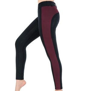 Leggings de Montar a Caballo para Mujer, Personalizados con Logotipo OEM, Impermeables, Transpirables, de Cintura Media, Pantalones de Equitación - Product Image 2