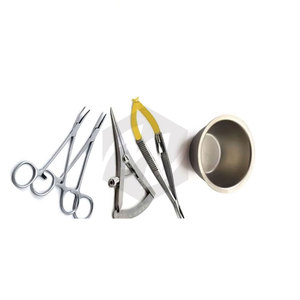 Ensemble d'instruments chirurgicaux ophtalmiques de haute qualité en acier inoxydable/titane pour la microchirurgie oculaire manuelle, certifié CE MOL - Product Image 4