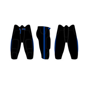 Maillot de football américain personnalisé sublimé bleu orange 84 col en V manches courtes anti-transpiration uniforme pour hommes adultes - Product Image 6