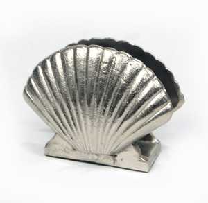 Sujetalibros de Concha Marina Plateada Antigua, Decorativo, de Metal, Elegante, Decoración Náutica de Lujo para Estantería - Product Image 4