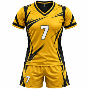 Wholesale Volleyball Uniform Manufacturer Custom Teamwear Jersey Shorts Set Athletic Performance Sports Apparel <b>for</b> <b>Clubs</b> - Product Image 4