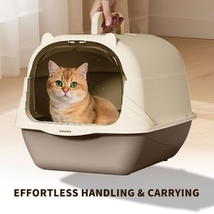 Portable Handheld <b>Cat</b> Litter <b>Box</b> Large Capacity Easy Storage PP Material for Various Scenarios Including Foster Care Kitten Care - Product Image 3