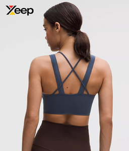 XEEP High Quality Women Yoga Sports <b>Bra</b> XC-SB-104 Solid Simple Breathable Adjustable <b>Straps</b> Removable Pads High Support Quick - Product Image 2