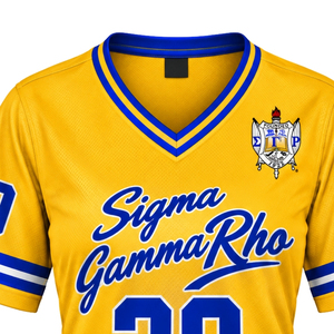 เสื้อฟุตบอลหญิง Sigma Gamma Rho Greek Sorority แบบสั่งทำพิเศษ เสื้อกีฬา น้ำหนักเบา ระบายอากาศได้ดี เป็นมิตรกับสิ่งแวดล้อม เหมาะสำหรับฤดูร้อน - Product Image 3