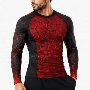 New Arrival Compression Rash Guard for Men Long Sleeve Quick Dry Performance Shirt for Swim Surf Gym Workout - Product Image 4