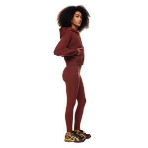 Custom Winter Crop Top Hoodie for Women Fleece Pullover Hoodies Plain Training Wear <b>Zip</b> <b>up</b> <b>Cropped</b> Hooded Sweatshirt - Product Image 4